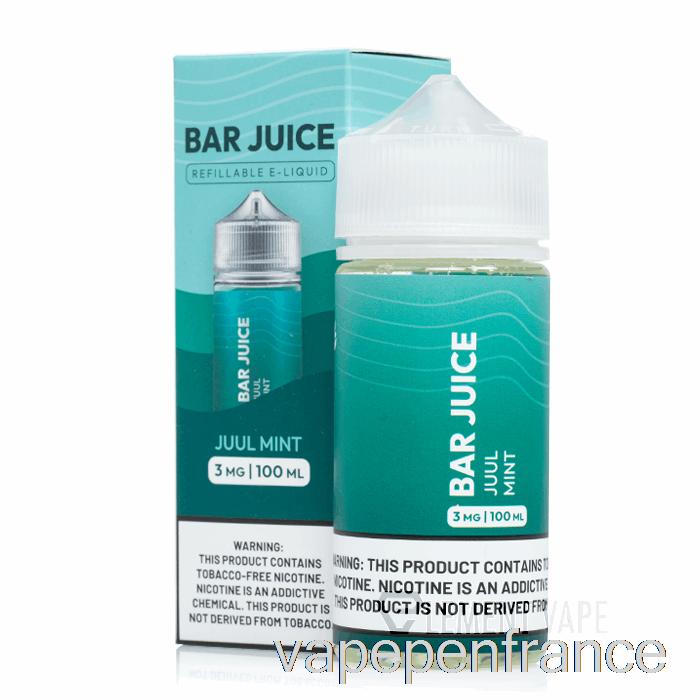 Juul Menthe - Jus De Barre - 100 Ml 0 Mg Stylo Vape